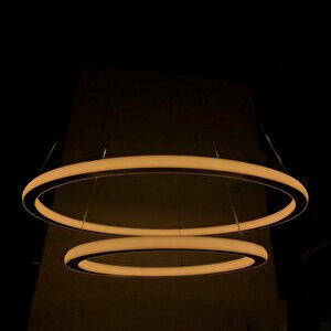 Skygarden İkili Sarkıt Led Avize Ø60-40 Cm 113watt