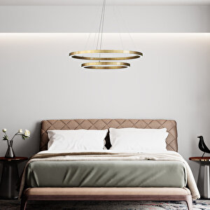 Sarkıt Led Avize Pot II 60cm Gold
