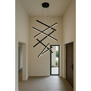 Loft Yüksek Tavanlar Sarkıt Led Avize  140 Watt