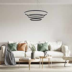 Sarkıt Led Avize Pot Ø80-60-40 Cm  103 Watt