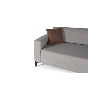 Felty Yataklı Sandıklı Kanepe Krem