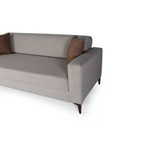Felty Yataklı Sandıklı Kanepe Krem