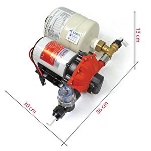 Seaflo 12 Volt Otomatik Hidrofor, Tekne, Yat, Karavan Hidroforu Pompası 2 Litre Tank