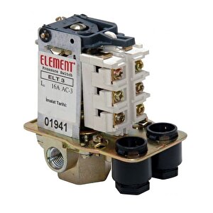 Element Hidrofor Basınç Şalteri 3-11 Bar Tahliyesiz Trifaze 1/2 Bağlantılı