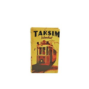 Kutu Kitap Taksim Ahşap Suni Deri Kaplı Dekoratif Hediyelik