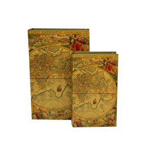 Kutu Kitap Harita 2'li Set Knm-c0142