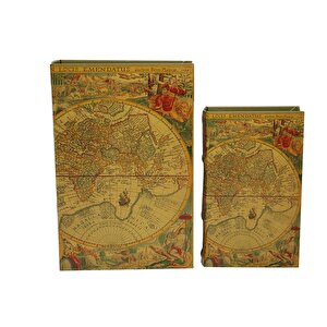 Kutu Kitap Harita 2'li Set Knm-c0142