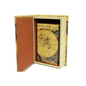 Kutu Kitap Harita 2'li Set Dekoratif Knm-c0140