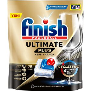Ultimate Plus 75 Kapsül Bulaşık Makinesi Deterjanı Tableti (1 X 75 Kapsül)