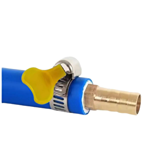 Hortum Kelepçesi Plastik Kelebek (2 Adet) Ve 2 Yollu Pirinç Konnektör(12mm-1/2')