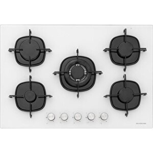 Bo6502w02 - Cs5365w01 - 3420  Classy 90 Beyaz Cam Ankastre Set