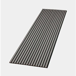 Akustik Duvar Paneli / 60x280 / Antrasit / 5 Mm Keçe / 6 Mm Çıta
