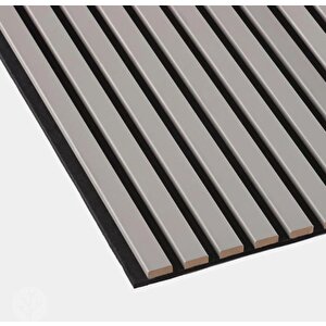 Akustik Duvar Paneli / 60x280 / Antrasit / 5 Mm Keçe / 6 Mm Çıta