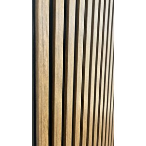 Akustik Duvar Paneli / 60x280 / Teak / 5 Mm Keçe / 9 Mm Çıta