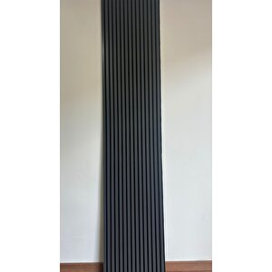 Akustik Duvar Paneli / 60x280 / Antrasit / 5 Mm Keçe / 9 Mm Çıta