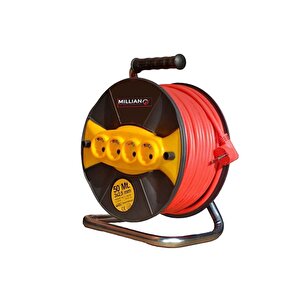 4200 W Elektrikli Zincirli Hızar Ağaç Odun Kesme Budama Testeresi + 50 Metre Seyyar Makara Kablo