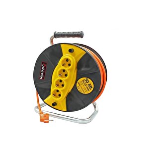 4200 W Elektrikli Zincirli Hızar Ağaç Odun Kesme Budama Testeresi + 50 Metre Seyyar Makara Kablo
