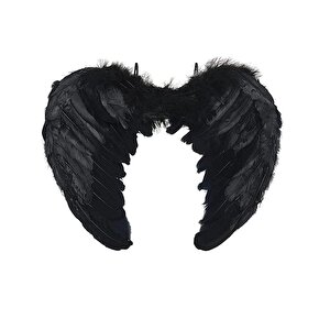 Halloween Melek Kanadi Si̇yah 37x54