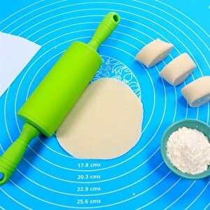 Elaletionline 40*50 Cm Silikon Ölçekli Kullanımı Kolay Hamur Açma Matı Ekmek Mantı Makarna Hamuru Yoğurma