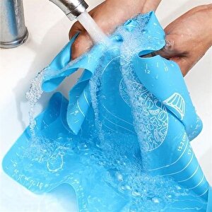 Elaletionline 40*50 Cm Silikon Ölçekli Kullanımı Kolay Hamur Açma Matı Ekmek Mantı Makarna Hamuru Yoğurma