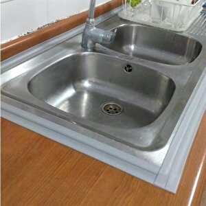 Elaletionline Gri Su Sızdırmaz Banyo Mutfak Lavabo Küvet İzolasyon Şerit Bant
