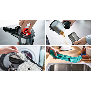 Bosch Unlimited 7 Prohygienic Aqua Bcs71hyg1 Islak Kuru Akülü Dikey Süpürge
