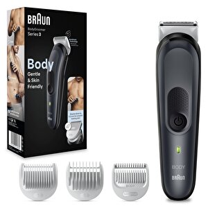 Braun Bodygroomer 3 Bg 3350 Skinshield Teknolojisi, 3 Ek Parçalı Vücut Bakım Seti