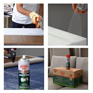 500 Ml Somafix Genel Amaçlı Tekstil Sünger Sprey Yapıştırıcı S38
