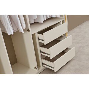 Solly Gold 6 Kapılı Gardırop