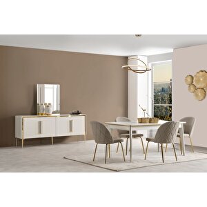 Solly Gold Yemek Odası Takımı