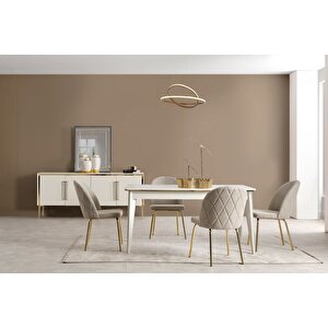 Solly Gold Yemek Odası Takımı