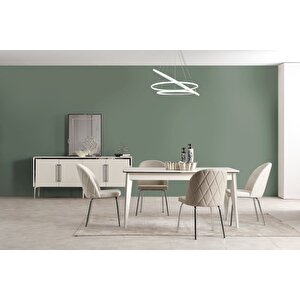 Solly Silver Yemek Odası Takımı