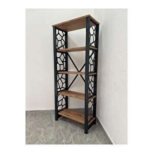 5 Rafli Lazer Kesi̇m Metal Ki̇taplik 90 Cm