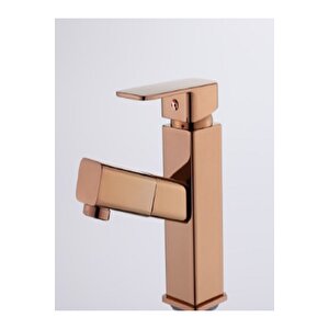 Kare Spi̇ralli̇ Lavabo Bataryasi - Rose Gold