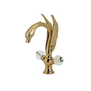 Ördek Görünümlü Lavabo Bataryasi - Gold