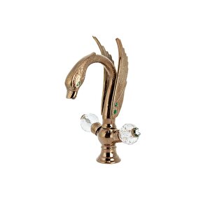 Ördek Görünümlü Lavabo Bataryasi - Rose Gold