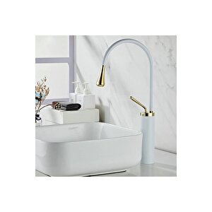 Mi̇lano Çanak Lavabo Bataryasi - Beyaz Gold