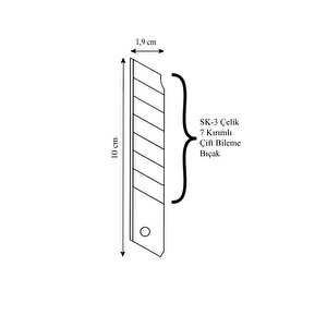 Vıp-tec Taşınabilir Falçata - Maket Bıçağı 16,5 Cm