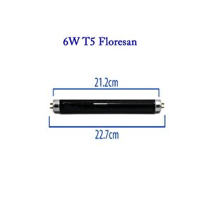 Şahnet 6w T5 Blb Floresan Ampul Mor Işık - Para Makinesi Lambası