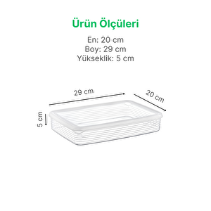 4 Adet Derin Dondurucu Saklama Kabı Seti 2,3 Lt Şeffaf- Buzdolabı Düzenleyici -dipfriz