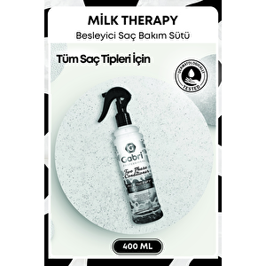 Milk Therapy Çift Fazlı Saç Bakım Fön Suyu 400 Ml - Saç Dökülmesi Önleyici, Besleyici, Koruyucu Etki