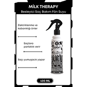 Milk Therapy Çift Fazlı Saç Bakım Fön Suyu 400 Ml - Saç Dökülmesi Önleyici, Besleyici, Koruyucu Etki