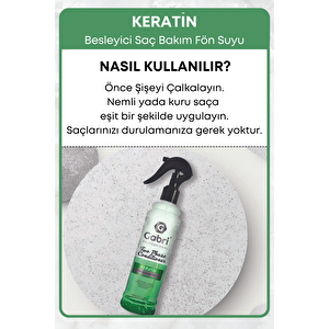 Besleyici, Onarıcı Keratin Saç Fön Sütü Kolay Tarama Etkili Isıya Karşı Koruyucu 400 Ml