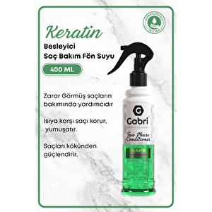 Besleyici, Onarıcı Keratin Saç Fön Sütü Kolay Tarama Etkili Isıya Karşı Koruyucu 400 Ml