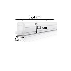 Linea  4w Anahtarlı Led Bant Armatür 4000k Günışığı 32,4 Cm