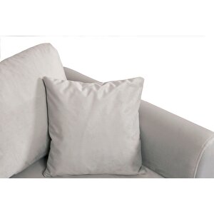 Nero Kadife Köşe Koltuk, Açık Gri, 250x160, Sağ Köşe