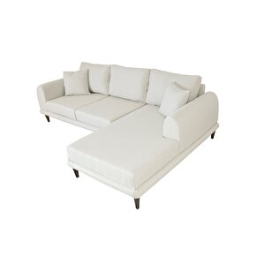 Nero Köşe Koltuk, Ekru, 250x160, Sağ Köşe Ekru