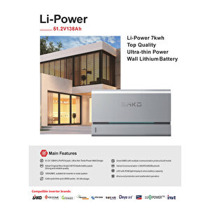 Off-grid Hibrit Paket 8 Kw İnverter + 7 Kwh Lityum Bataryalı
