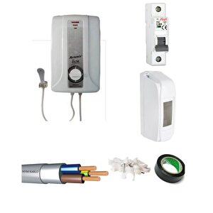 Lion 9000 Watt Şofben Yüksek Isı 10 Mt Kablolu Set
