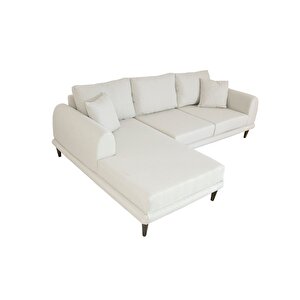 Nero Köşe Koltuk, Ekru, 250x160, Sol Köşe Ekru